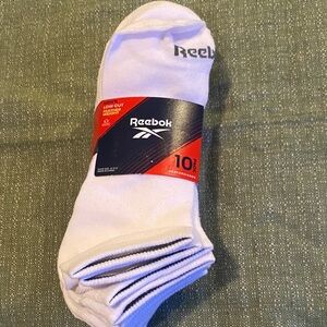 Reebok Men's White Athletic Socks